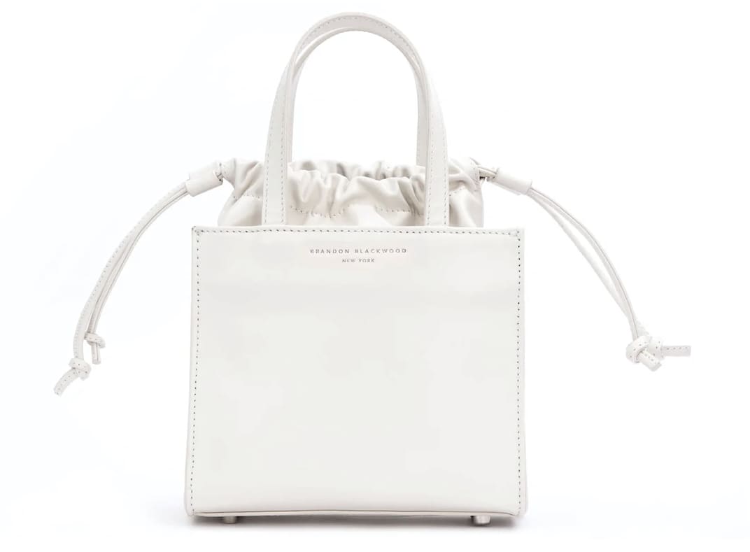 Brandon Blackwood Laura Mini  Tote-White