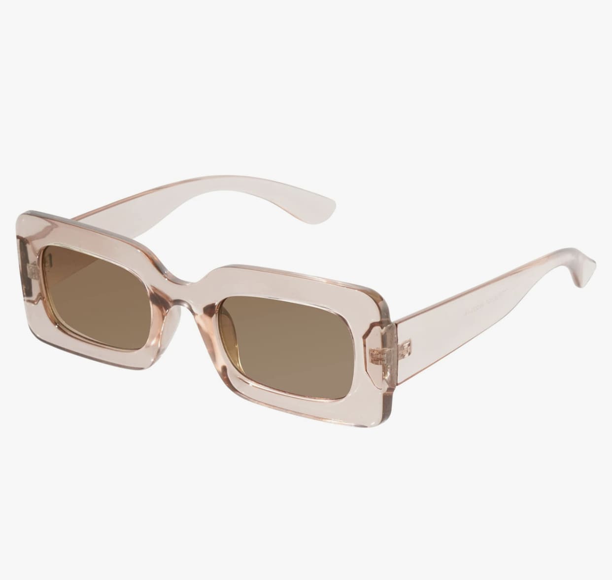 Square Sunglasses clear brown