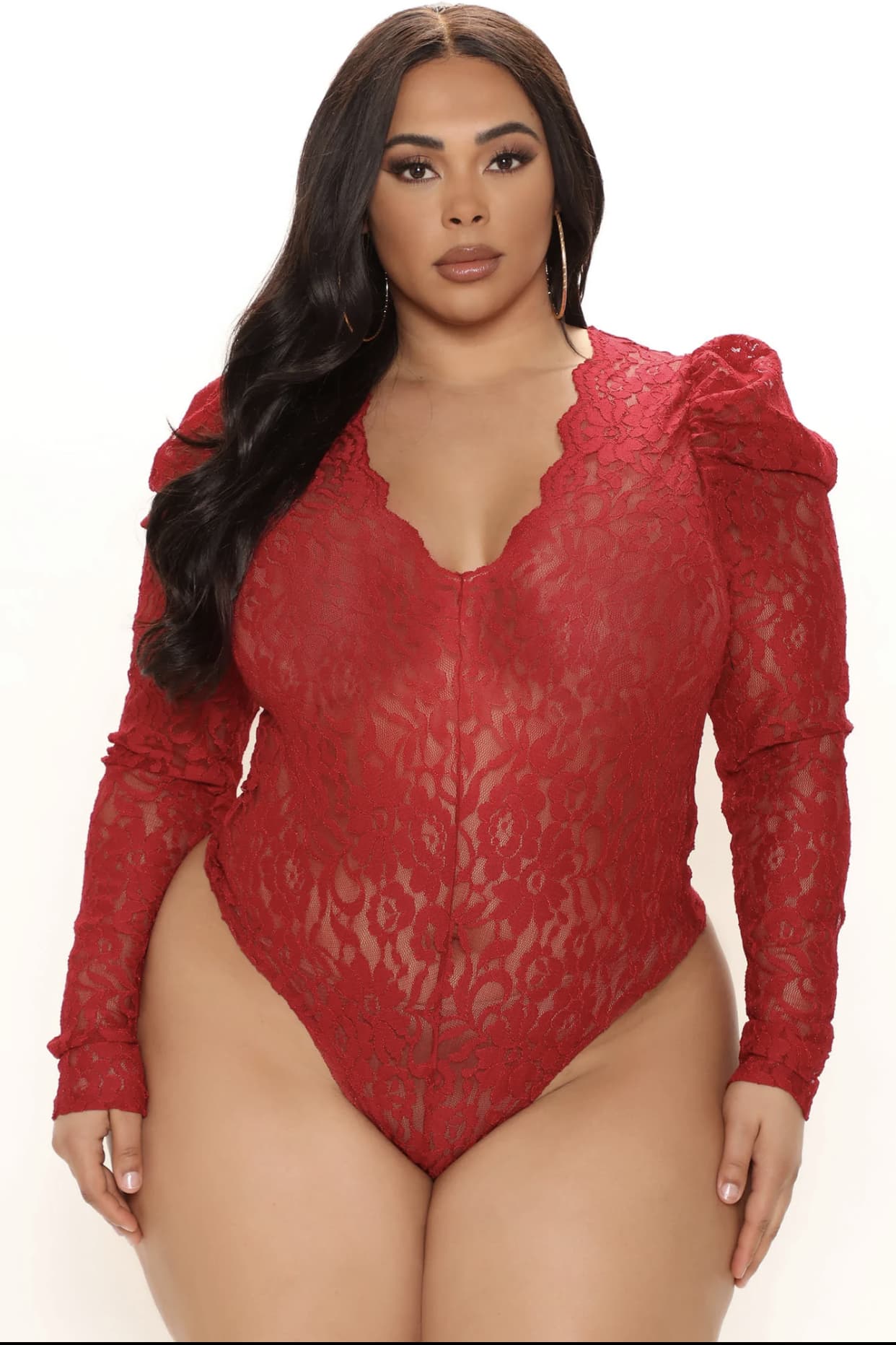 Never An Issue Lace Body Suit 3X