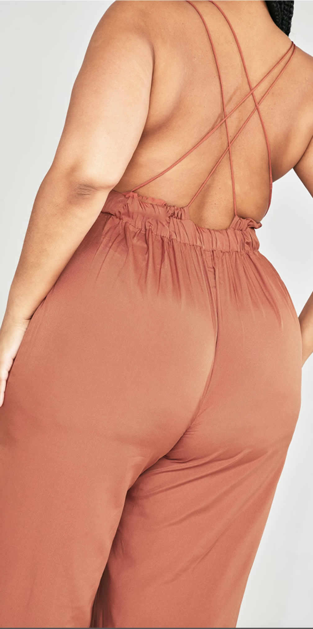 Rust Wide Leg Jumpsuit 24