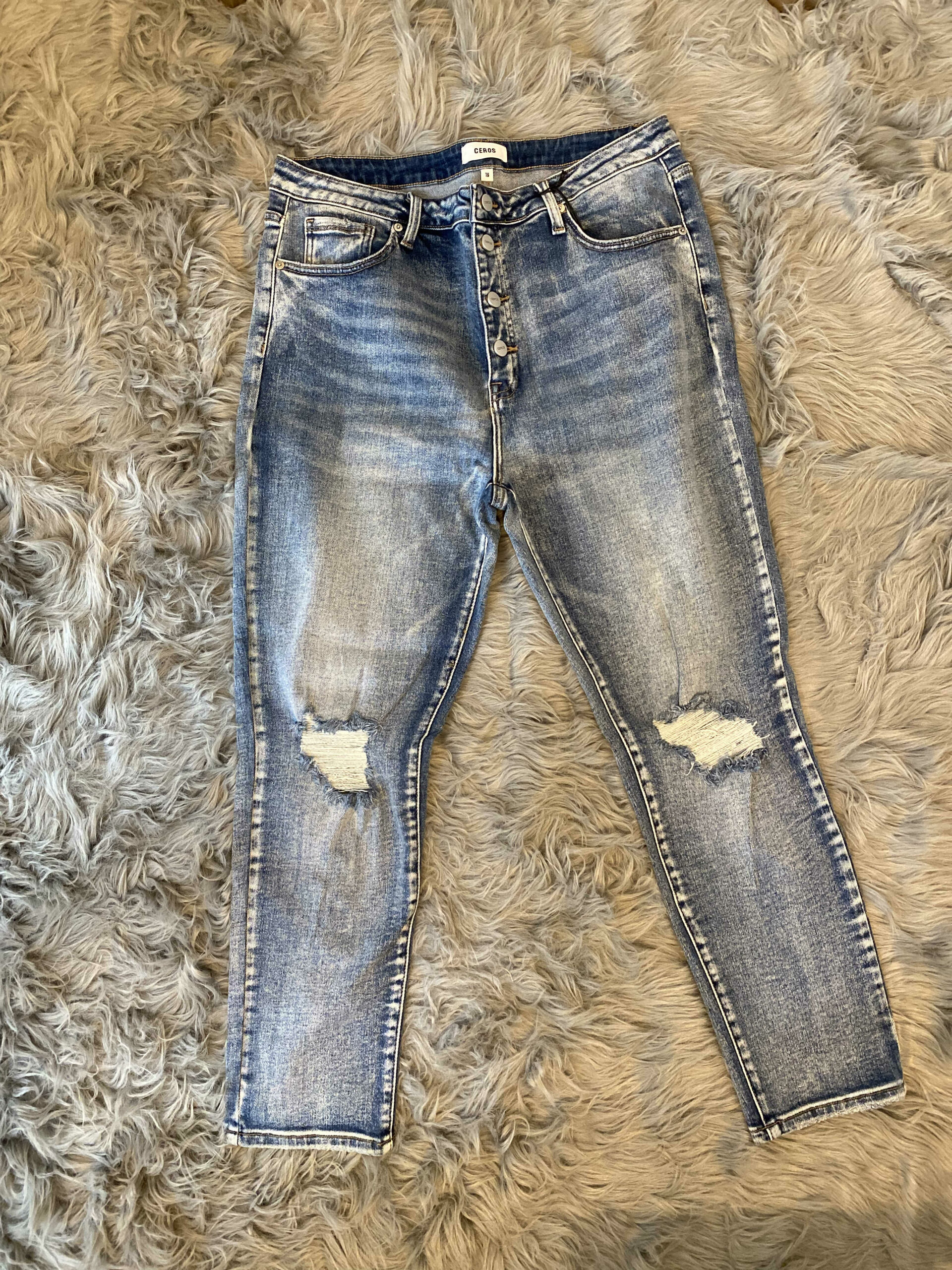 Ceros High Rise Crop Jeans 14