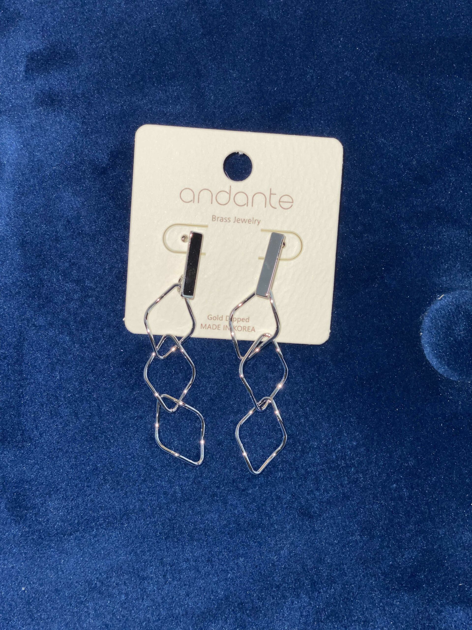 half Twists 3 Geometric Link Earrings